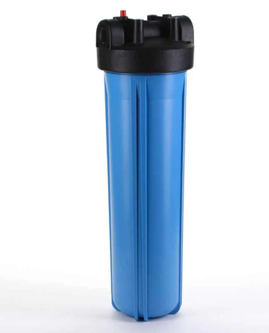 Hydronix HF45-20BLBK10PR, 20" Blue, 4.5" Body, 1" Black Cap Filter Housing wPR