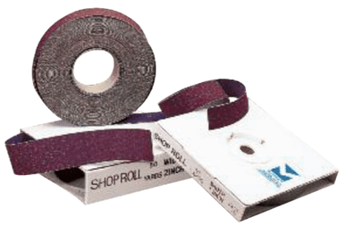 Shop Rolls - Aluminum Oxide - 1" x 50 YD, Grit: 60, Mercer Abrasives 380060 (Qty. 1)