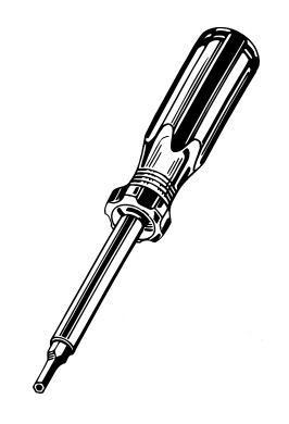 Tamper Resistant Hex Driver Kit w/5 Bits