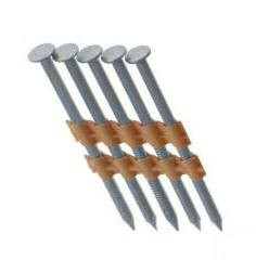 Grip Rite 2-3/8" x .120", 21 Degree Plastic Strip Round Head Nails, 316 Stainless Steel, Ring Shank, (1,000/Tub), #MAXC62887