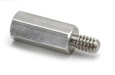 1/2" OD x 1-1/2" L x #10-32 Thread Steel Male/Female Hex Standoff, Zinc Clear Plated (25/Pkg.)