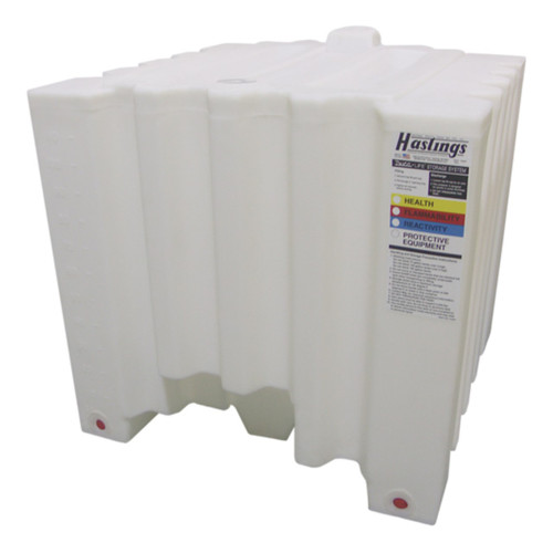 Hastings T-0075-032 75 Gal Stackable Polyethylene Tote w/ Forklift Pockets - 34 in. L x 25 1/2 in. H