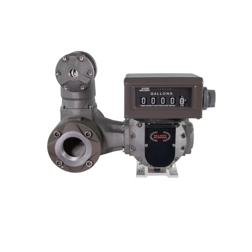 Fill-Rite TS Series 3 in. NPT Oval Gear Meter w/ Mechanical Register (Whole Gal), Strainer, and Air Eliminator