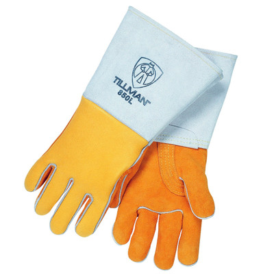 Large Gold Elkskin Stick Welding Gloves | Tillman 850L