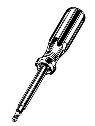 Tamper Resistant Torx Driver Kit: 1 Driver W/ 7 Bits