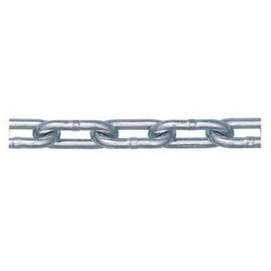 3/8" x 63 ft Grade 30 Proof Coil Chain, Zinc Plated (1/Pail)