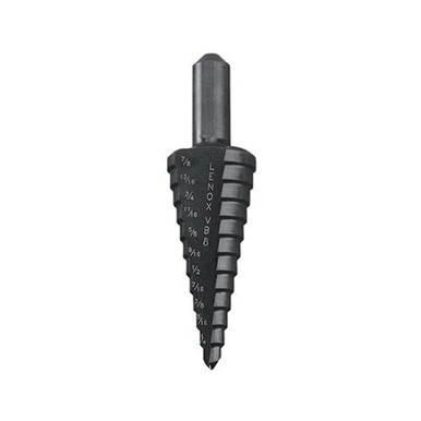 Lenox Vari-Bit Step Drill Bit, 3/16"-7/8" Hole Sizes, 3/8" Shank #30908VB8 (Qty. 1)