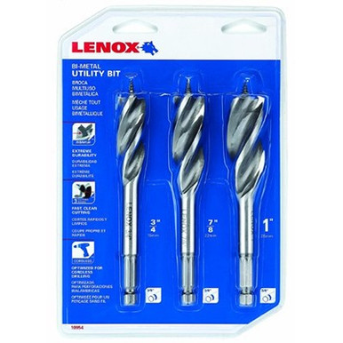 Lenox Bi-Metal Utility Bit Kit #10954300S (3-Piece)