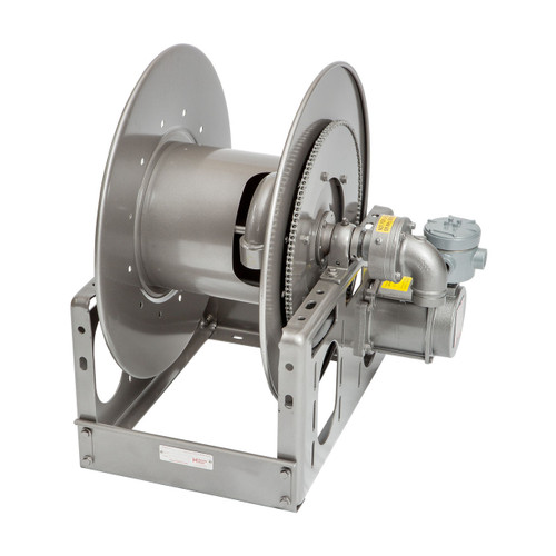 Hannay Reels V-1 1/2 in. Series Explosion Proof 12V Electric Rewind Aviation Reel, Reel Only, 1 1/2 in. x 50 ft., V-EPJ16-30-31