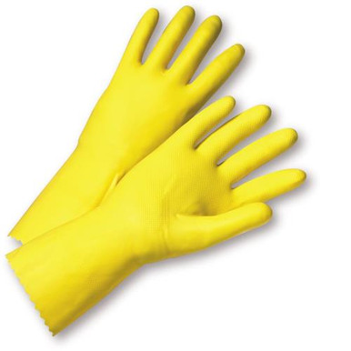 18 mil Flock Lined Yellow Latex, Individually Packaged - Premium Posi Grip2312/9