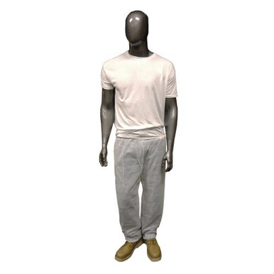 SBP White Pant Elastic Waist - Standard Weight 3516/XXXL