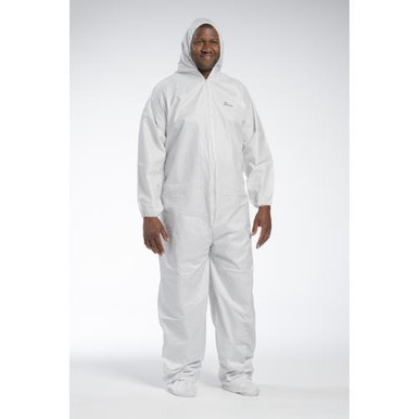 Posi Wear BA - Microporous Coverall, zipper front w/Elastic Wrist/Ankle & attached Hood/Boot 3609/5XL