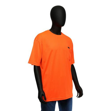 HI-VIS ORANGE ECONOMY SHORT SLEEVE SHIRT- NON-ANSI 47401/XL