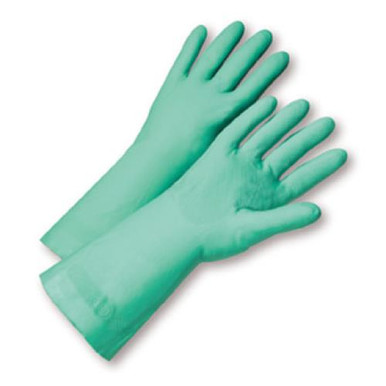 11 mil Unlined Green Nitrile, Individually Packaged - Premium Posi Grip - Small52N100/7