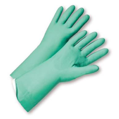 15mil Flock Lined Green Nitrile, Individually Packaged - Premium Posi Grip - Small52N103/9