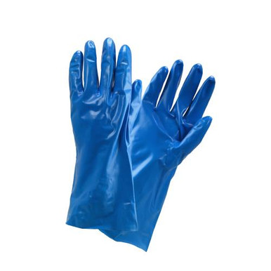 11 mil Unlined Blue Nitrile based glove provides protection against a wide range of ketones including MPK and MEK- Individually packaged 52N105/9