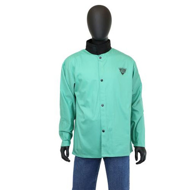 FR Cotton jacket, inside hip pocket, black anodized snaps, 30" Long 7050/3XL