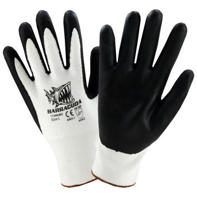Barracuda Foam Nitrile - 13 gauge HPPE-nylon shell, Microfoam coated palm, EN388=4344; ANSI A2 Cut Level713HGWFN/L