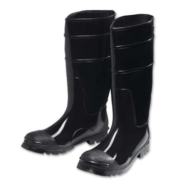 16" Black PVC, Steel Toe/Shank Boot. Over the sock Style 8350/12