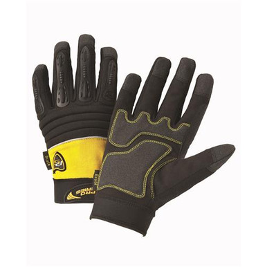 Brute - Neoprene Velcro Wrist, Spandex Back, Neoprene Padded Knuckles, Terry Cloth Thumb, Heavy Duty Lycra Fourchettes, Sure Grip PVC Patched Palm with Foam Gel Padding, Sure Grip PVC reinforced Finge 86540/XXL