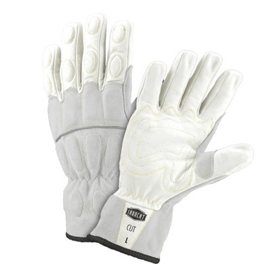 KevlarLined Palm: This glove is made of grain water buffalo, and provides excellent back of hand, and pinch point protection. There is also padding provided to the wrist.Kevlar thread is used to s 9076/M