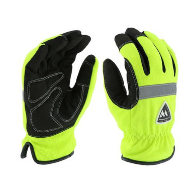 Hi-Vis Pro Series, Synthetic Leather w/ Waterproof Bladder and Reflective Strip. Must order bundles of 3 pair, same size 96551/M