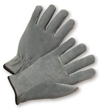 Select Grey Split Leather Drivers Glove, Straight Thumb 980/XL