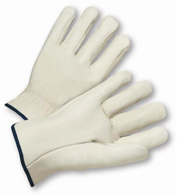 Grain Cowhide Driver Glove, Straight Thumb - Select Grade from INDIA 990I/XS