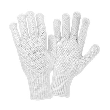 Men's size Medium Weight White Knit w/White Dots 2 Sided K708SKBSW