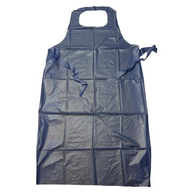 6 mil 35x45" Vinyl die cut Apron - Blue UE6B-50