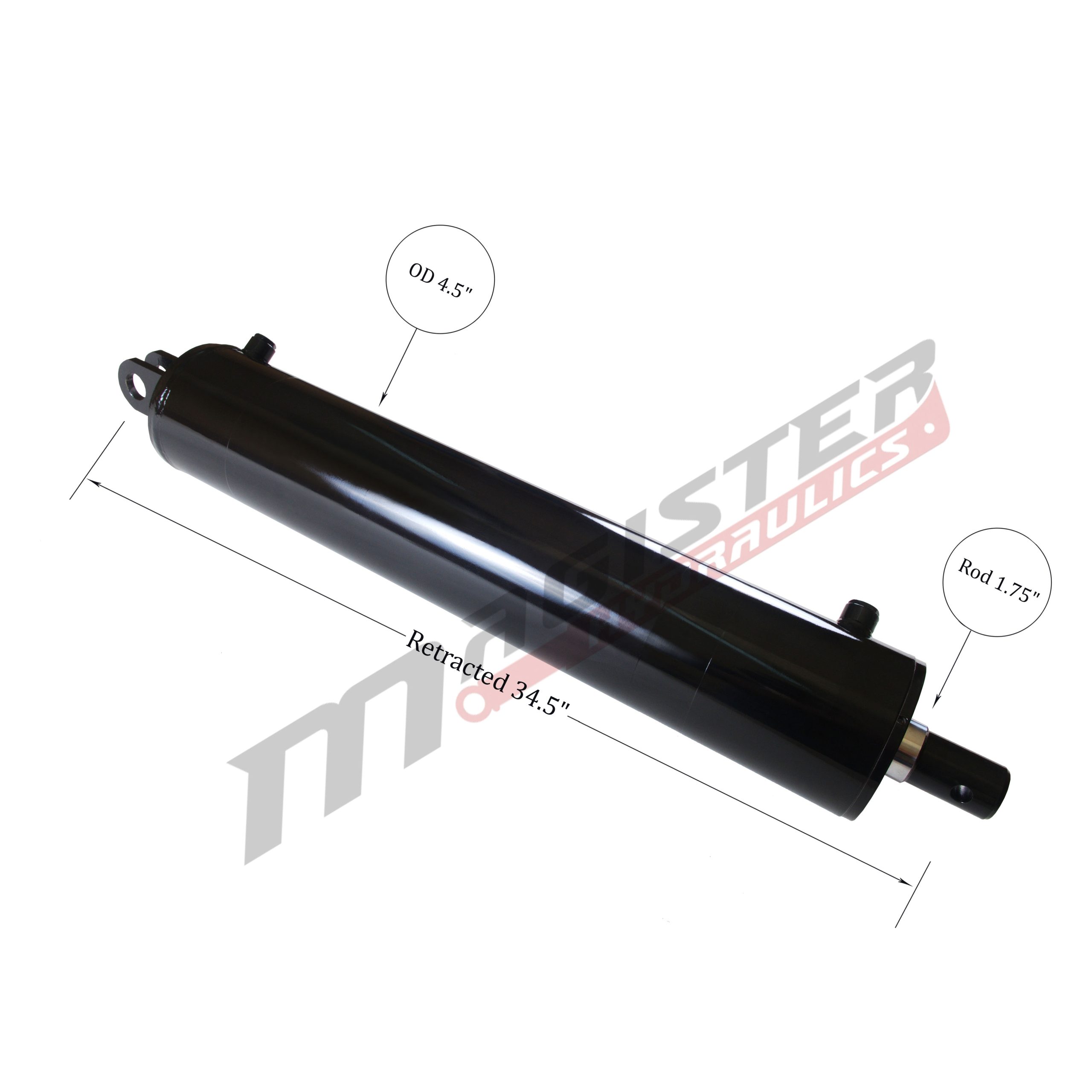 4" bore x 24" stroke log splitter hydraulic cylinder