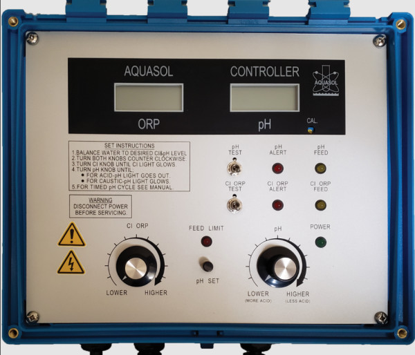 Aquasol Model WTC ORP/pH Automatic Chemical Controller with LCD Displays