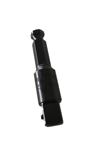 1/2" Square Male X 7/16 Hex Extension Shank, Detent Pin Socket Retention, Linemen Tools SH1614P