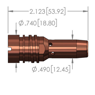 Replacement Diffuser for Tregaskiss/SKS Slip-on - For 7mm PowerBall Contact Tip WTP-TRD-PB-2C-C-7MM
