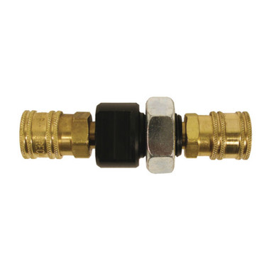 Bulk head adapter block w/nut (w/2 A-4-ST QD) A-14KIT