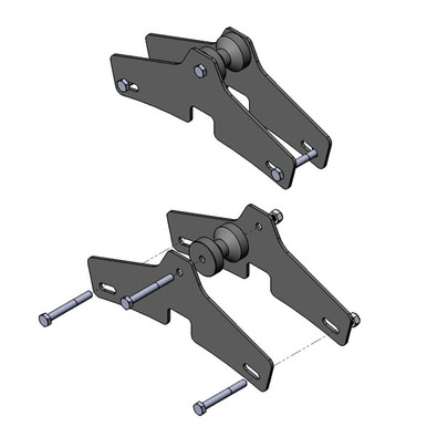 Wire Guide Module hanging bracket for large Wire Guide Modules (45 or 90 degree) WGM-LW-BRKT