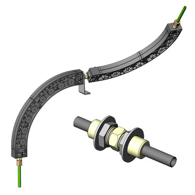 Wire Guide Module union adapter with 1/2" NPS threads WGM-UA
