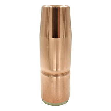 5/8" (15.9mm) Copper Tapered Standard Duty PowerBall/Tregaskiss Slip-on Nozzle w/Stick-out Tip WTP-TRN-401-8-62