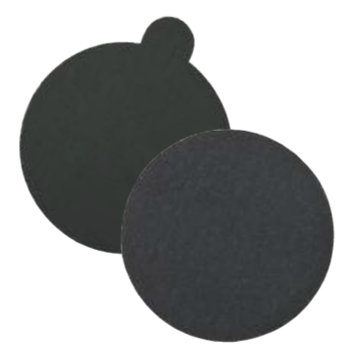 Silicon Carbide Waterproof Discs - PSA with Tabs - 5" x No Dust Holes, Grit: 1000C, Mercer Abrasives 522M10 (100/Pkg.)