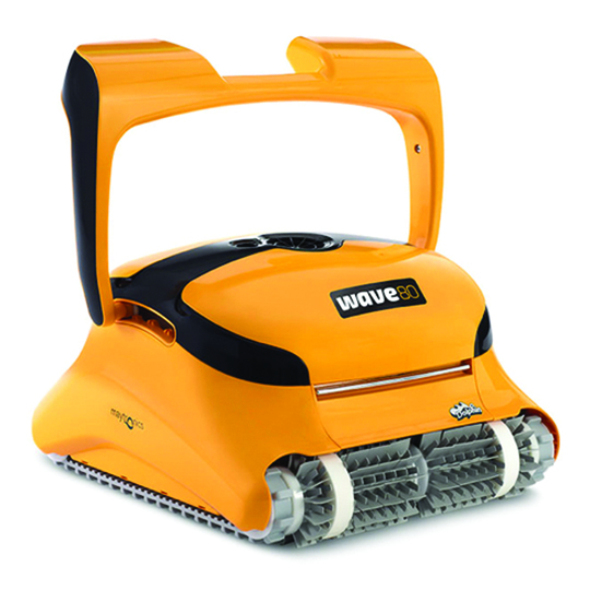 Maytronics Dolphin Wave 80 Commercial Robotic Automatic Pool Vacuum Cleaner with Caddy 99991080-US