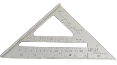 Rafter Square, Aluminum, 7 In.