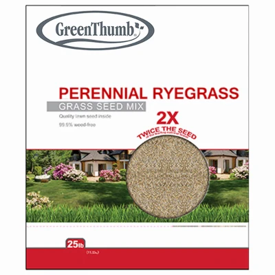 Perennial Ryegrass Seed Mix, 25 Lbs., Covers 3,500 Sq. Ft.