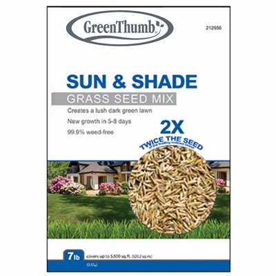 Sun/Shade Grass Seed Mix, 7 Lbs., Covers 3,200 Sq. Ft.