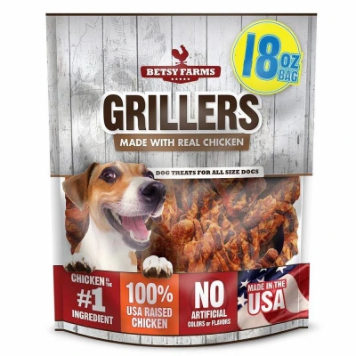 Dog Treats, Grillers Chicken Jerky, 18-oz.