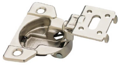 Face Frame Cabinet Hinges, Nickel Plate, 1-3/8-In., 2-Pk.