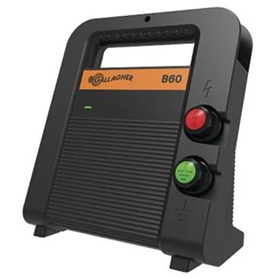 B60 Electric Fence Charger, Battery-powered, 40-acre, 0.6 Joules