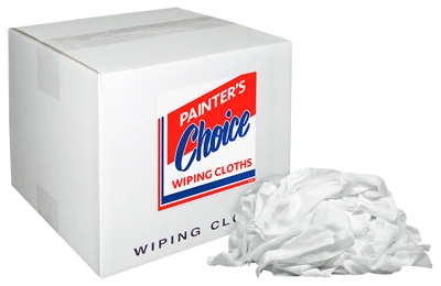 #10 Box of Bleached White Rags, 8 Lb.