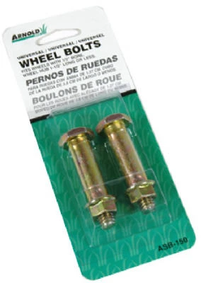 Oregon 0.375" Walk‑Behind Wheel Bolts – 2‑Piece Replacement Set for 1/2" Bore Wheels