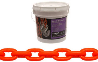 Tow Chain, Hi-Viz Orange, 5/16 x 124 In.