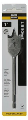 Wood Boring Spade Drill Bit, 1 In.